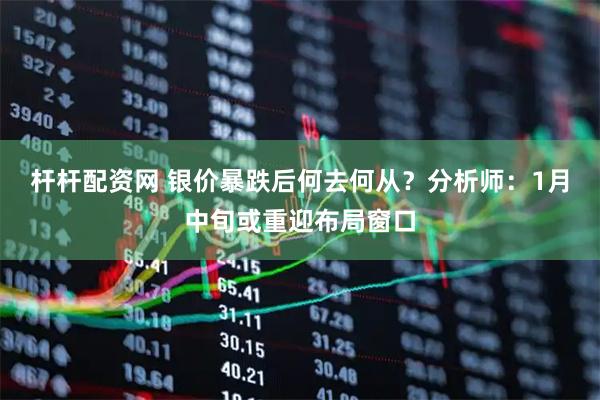 杆杆配资网 银价暴跌后何去何从？分析师：1月中旬或重迎布局窗口