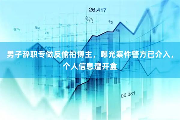 男子辞职专做反偷拍博主，曝光案件警方已介入，个人信息遭开盒